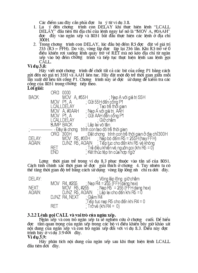 image for page Tạo vòng lặp trong 8051