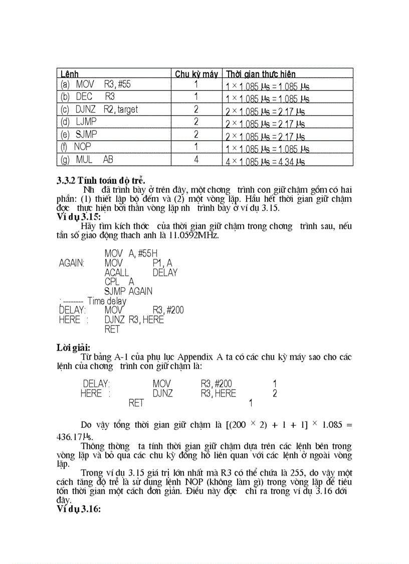image for page Tạo vòng lặp trong 8051