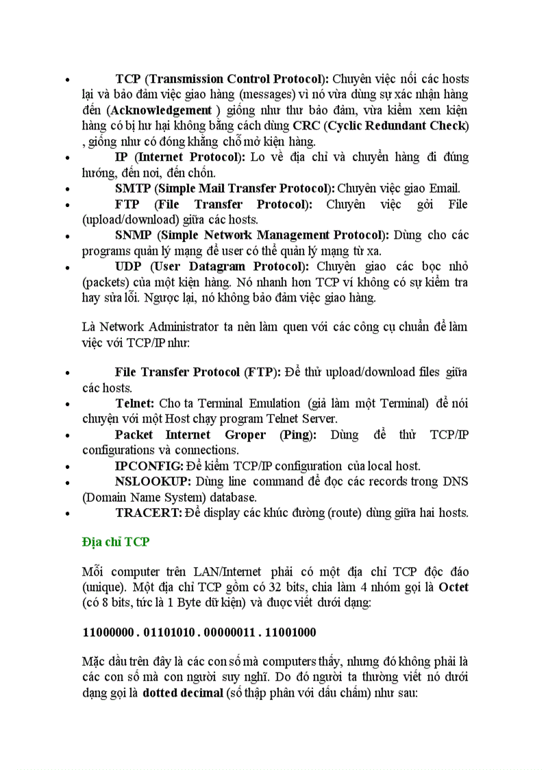 image for page Căn bản về TCP IP
