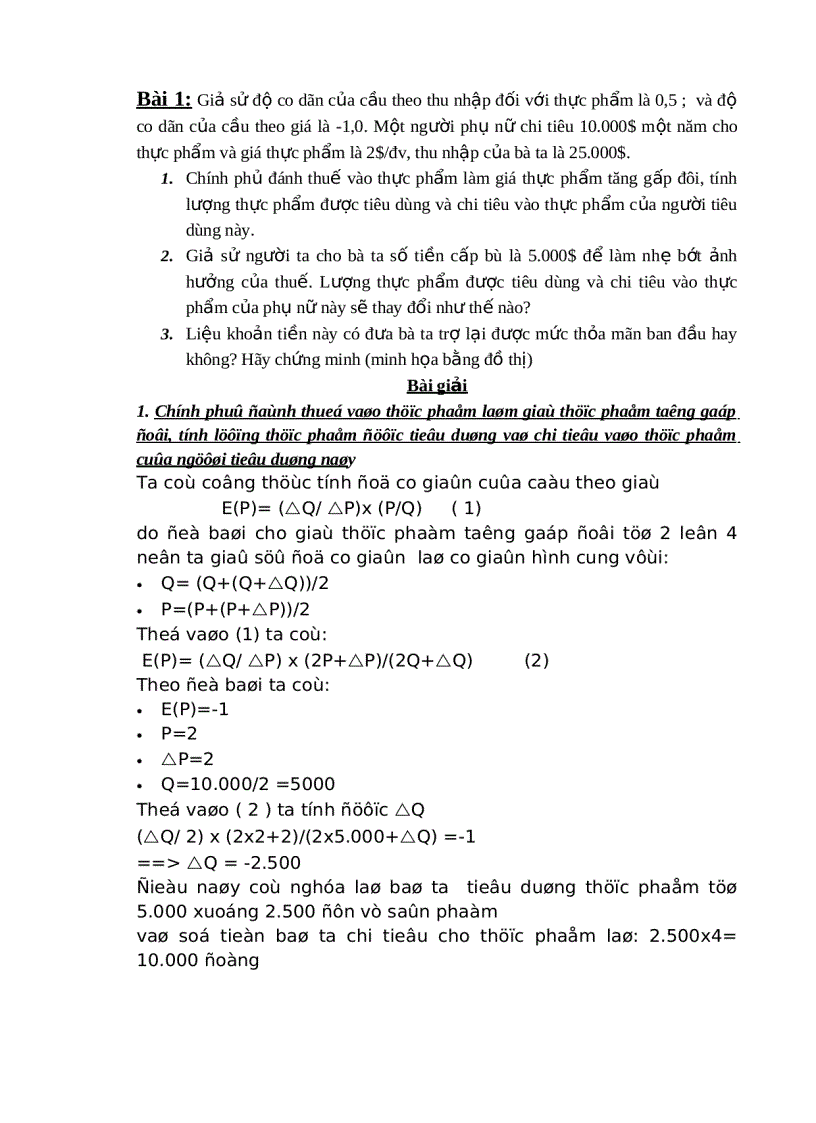image for page Tài liệu bài tập tự luận chi tiết Kinh Tế Vi Mô có đáp án cụ thể từng bài ĐH Kinh Tế TP HCM