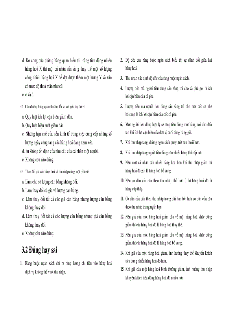 image for page Bài tập trắc nghiệm Kinh Tế Vi Mô rất hay có đáp án cụ thể ĐH Kinh Tế TP HCM