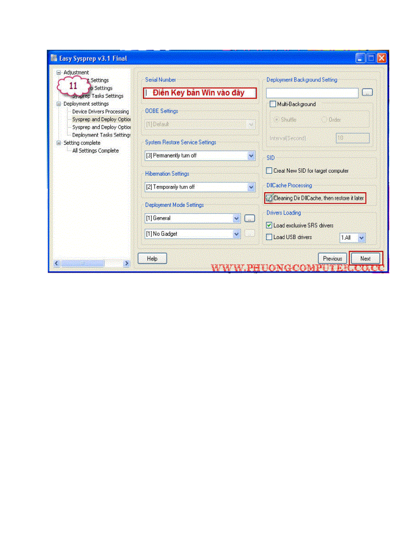image for page Hướng dẫn làm ghost đa cấu hình với phần mềm easy sysprep 3 1