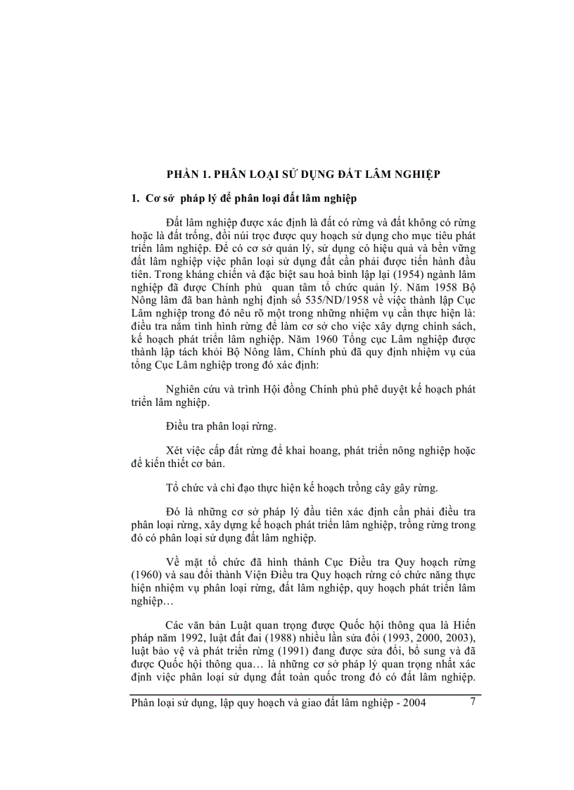 image for page Phân loại sử dụng lập quy hoạt và giao đất lâm nghiệp