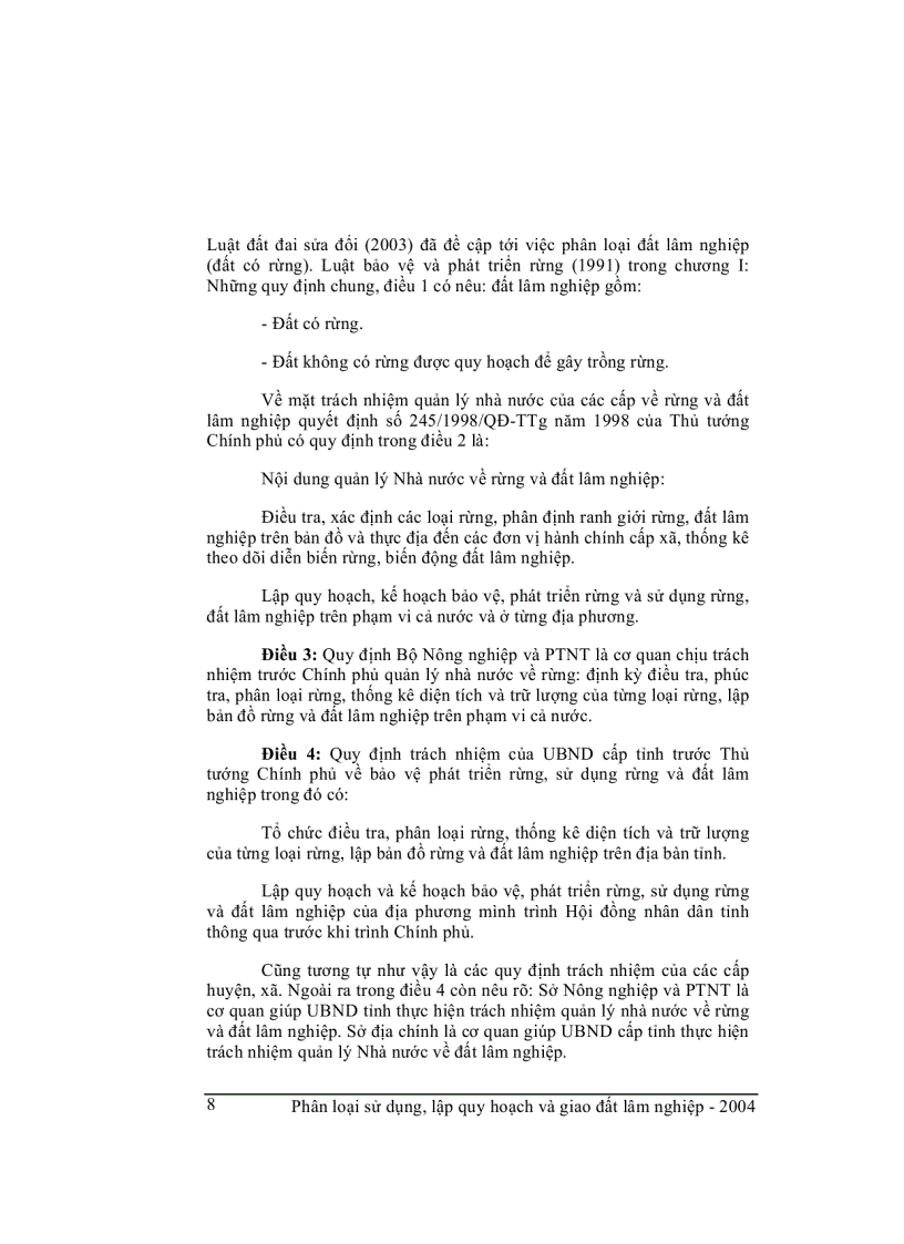 image for page Phân loại sử dụng lập quy hoạt và giao đất lâm nghiệp