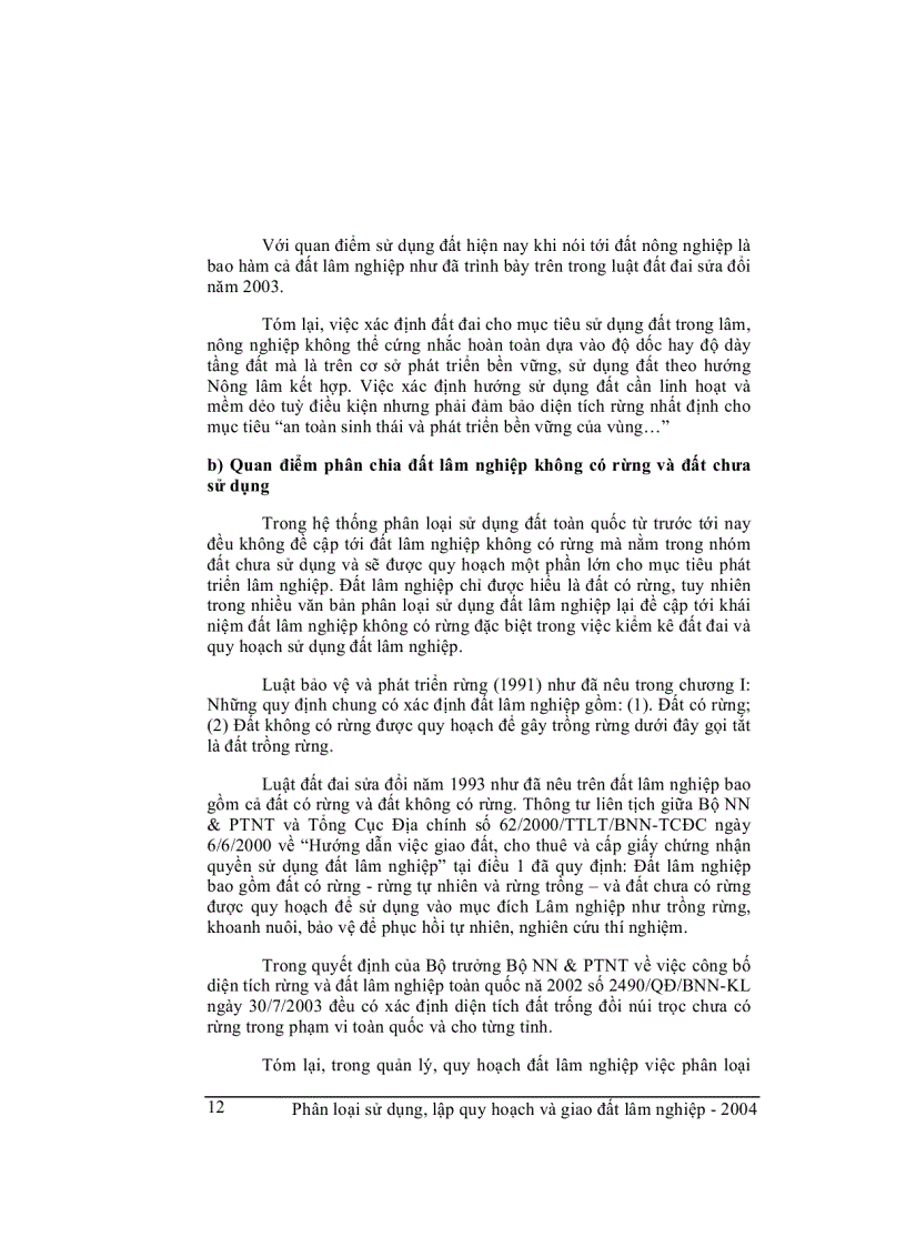 image for page Phân loại sử dụng lập quy hoạt và giao đất lâm nghiệp