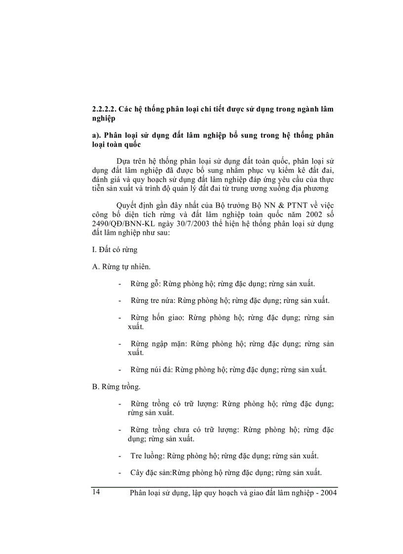 image for page Phân loại sử dụng lập quy hoạt và giao đất lâm nghiệp