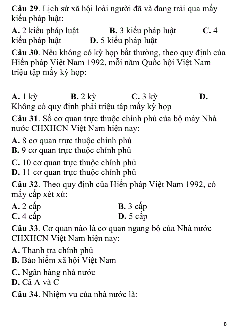 image for page 700 câu hỏi trắc nghiệm luật đại cương