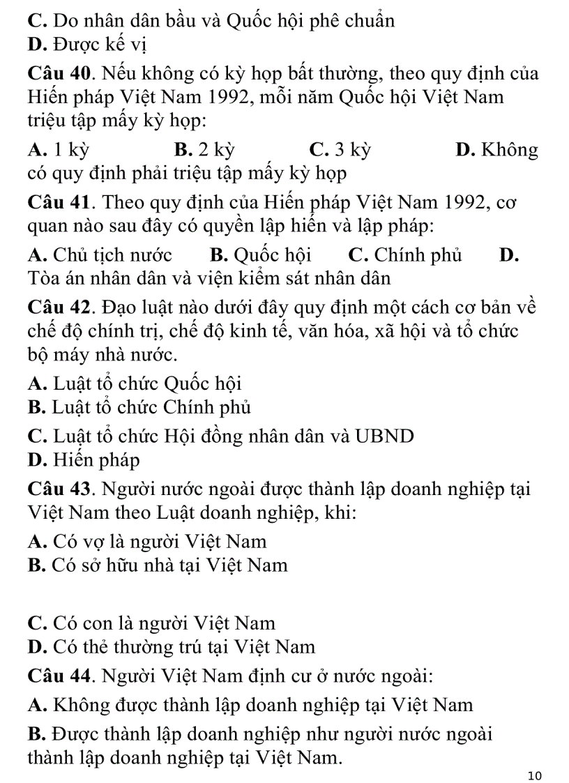 image for page 700 câu hỏi trắc nghiệm luật đại cương