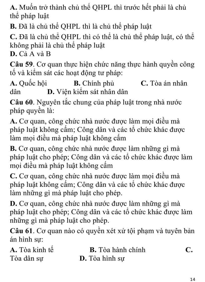 image for page 700 câu hỏi trắc nghiệm luật đại cương