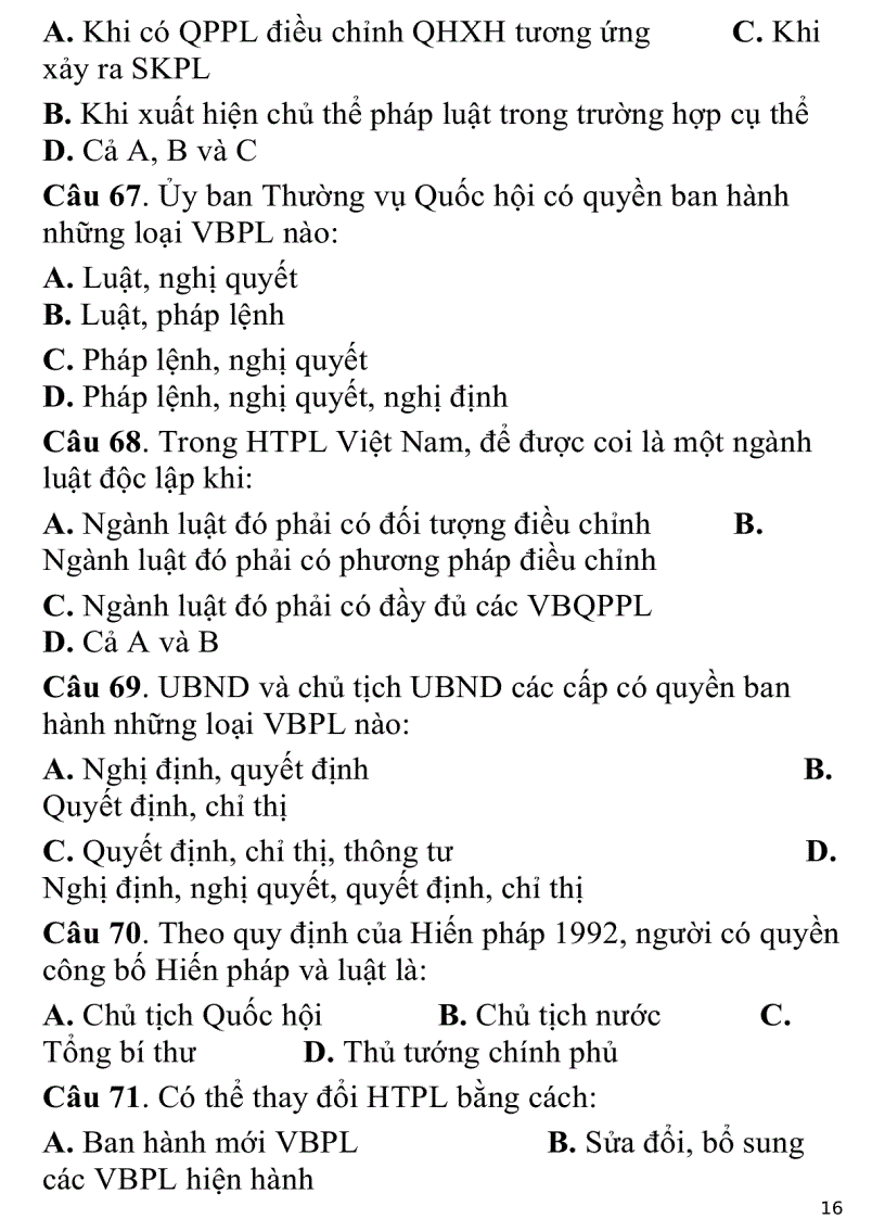 image for page 700 câu hỏi trắc nghiệm luật đại cương