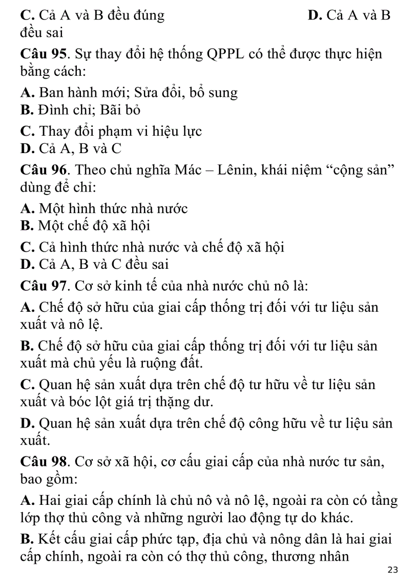 image for page 700 câu hỏi trắc nghiệm luật đại cương