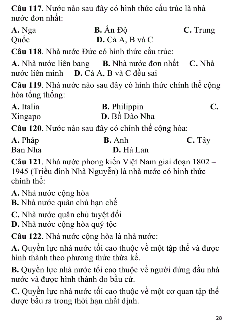 image for page 700 câu hỏi trắc nghiệm luật đại cương