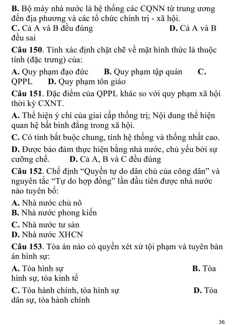image for page 700 câu hỏi trắc nghiệm luật đại cương