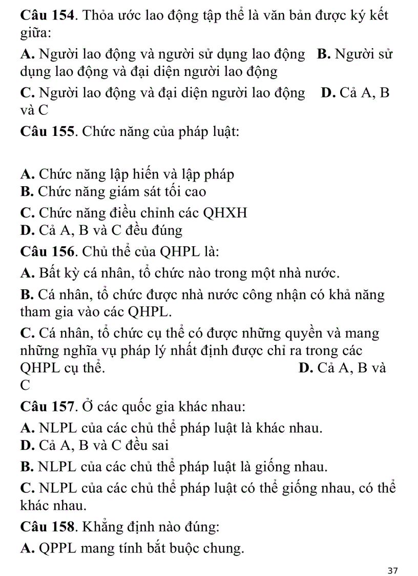 image for page 700 câu hỏi trắc nghiệm luật đại cương