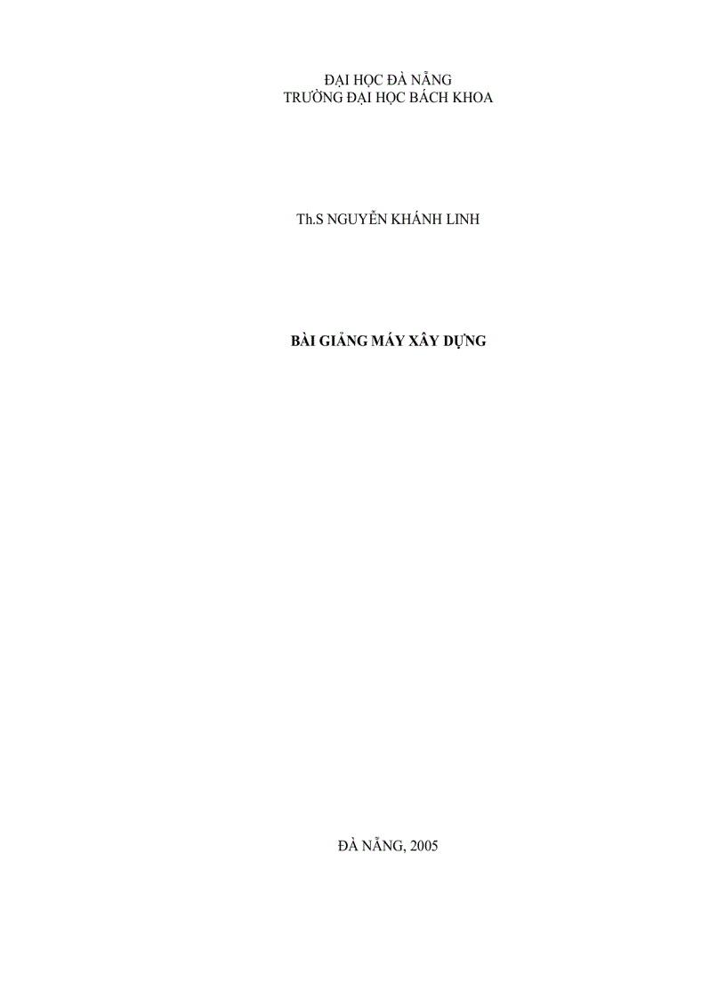 image for page Chuyên đề máy xây dựng đại học bách khoa Đà Nẵng