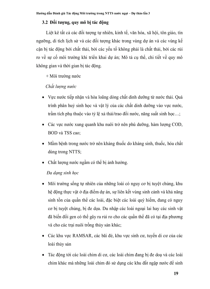 image for page Đánh giá tác động môi trường trong nuôi trồng thủy sản nước ngọt