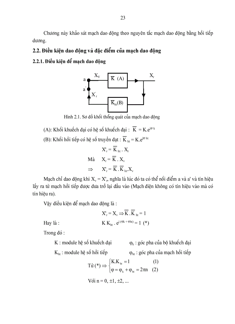 image for page Các mạch tạo dao động