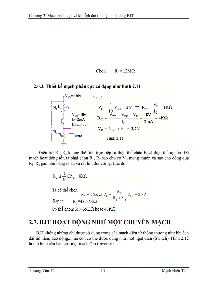 SOLUTION 2 chuong 2 phan 2 transistor mdt hk1 22 23  b69eddaff33fa8207a3991aac505f825  Studypool