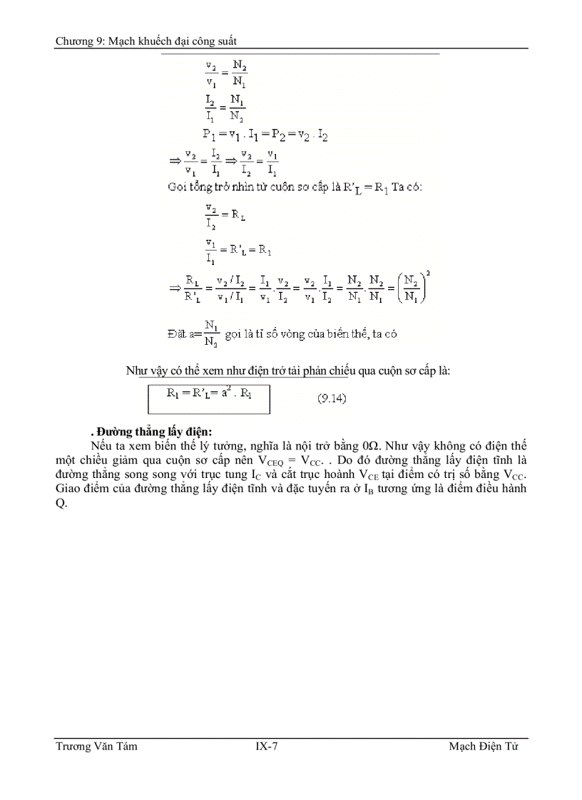 image for page Mạch khuếch ðại công suất