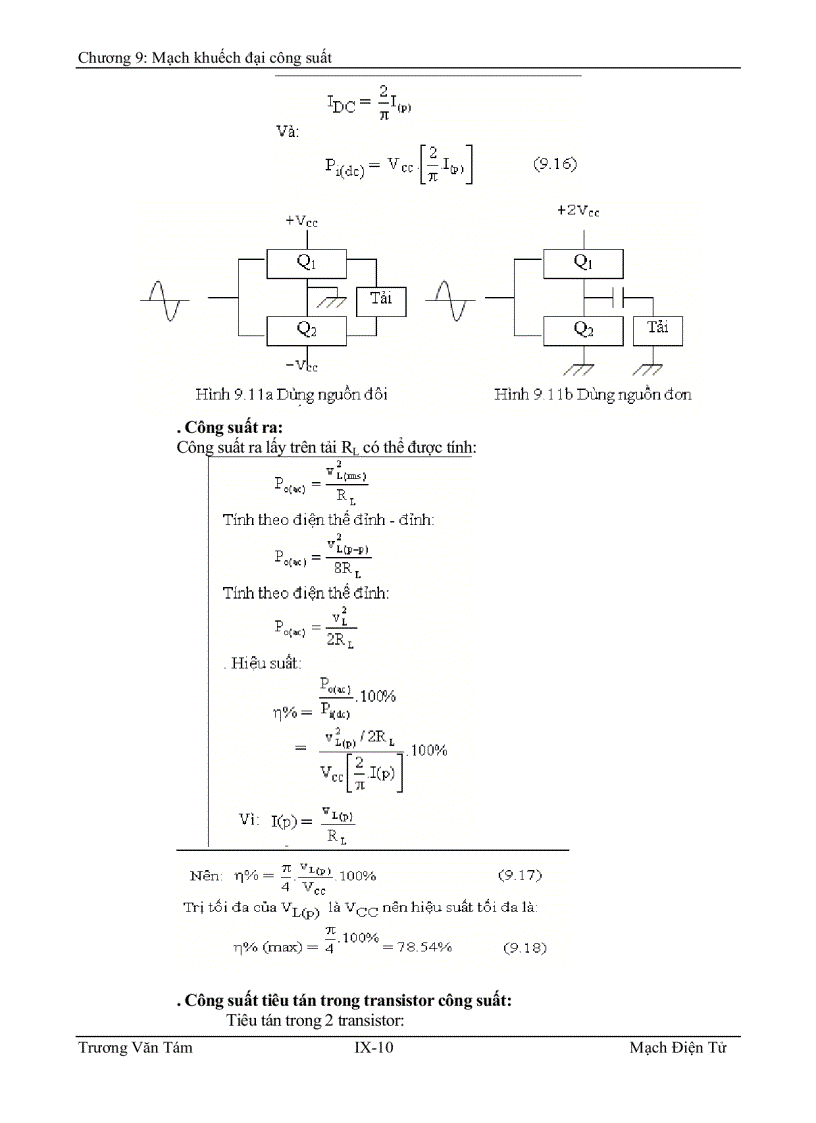 image for page Mạch khuếch ðại công suất