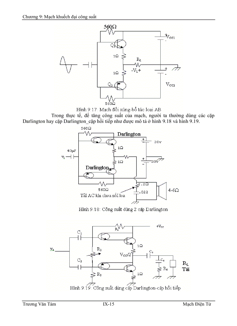 image for page Mạch khuếch ðại công suất