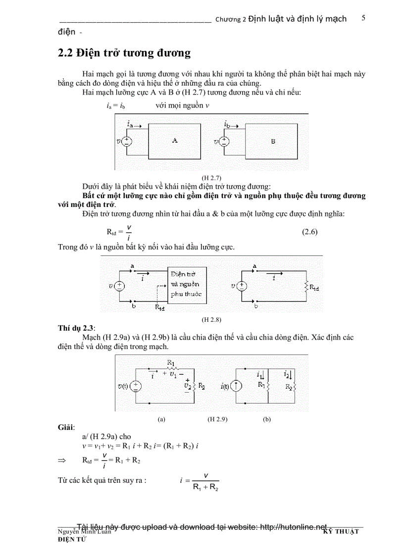 image for page Khái niệm cơ bản về mạch điện