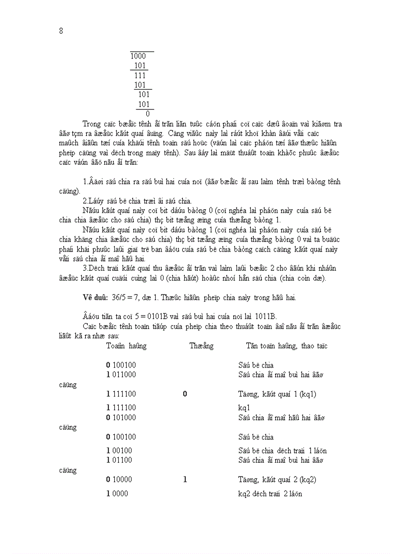 image for page Các hệ đếm và việc mã hóa thông tin trong máy tinh