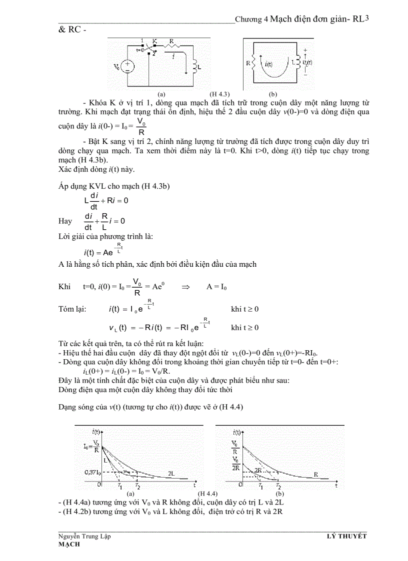 image for page Mạch điện đơn giản Rl và rc