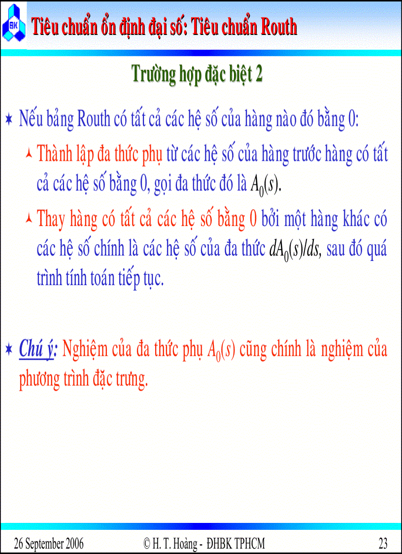 image for page Khảo sát tính ổn định của hệ thống