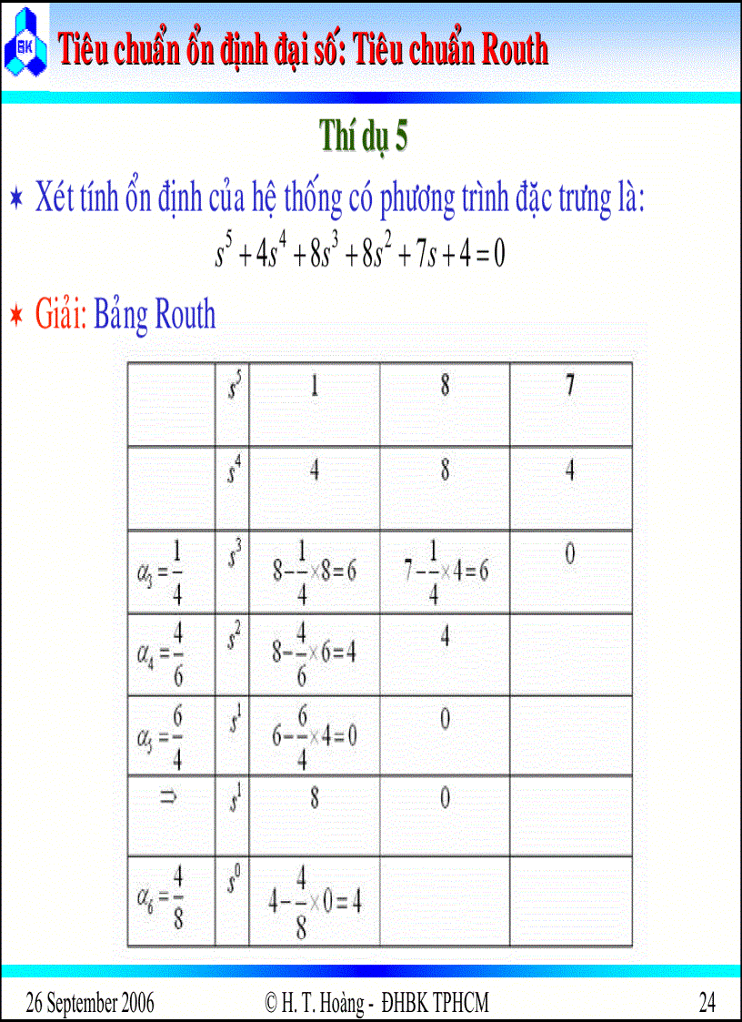 image for page Khảo sát tính ổn định của hệ thống