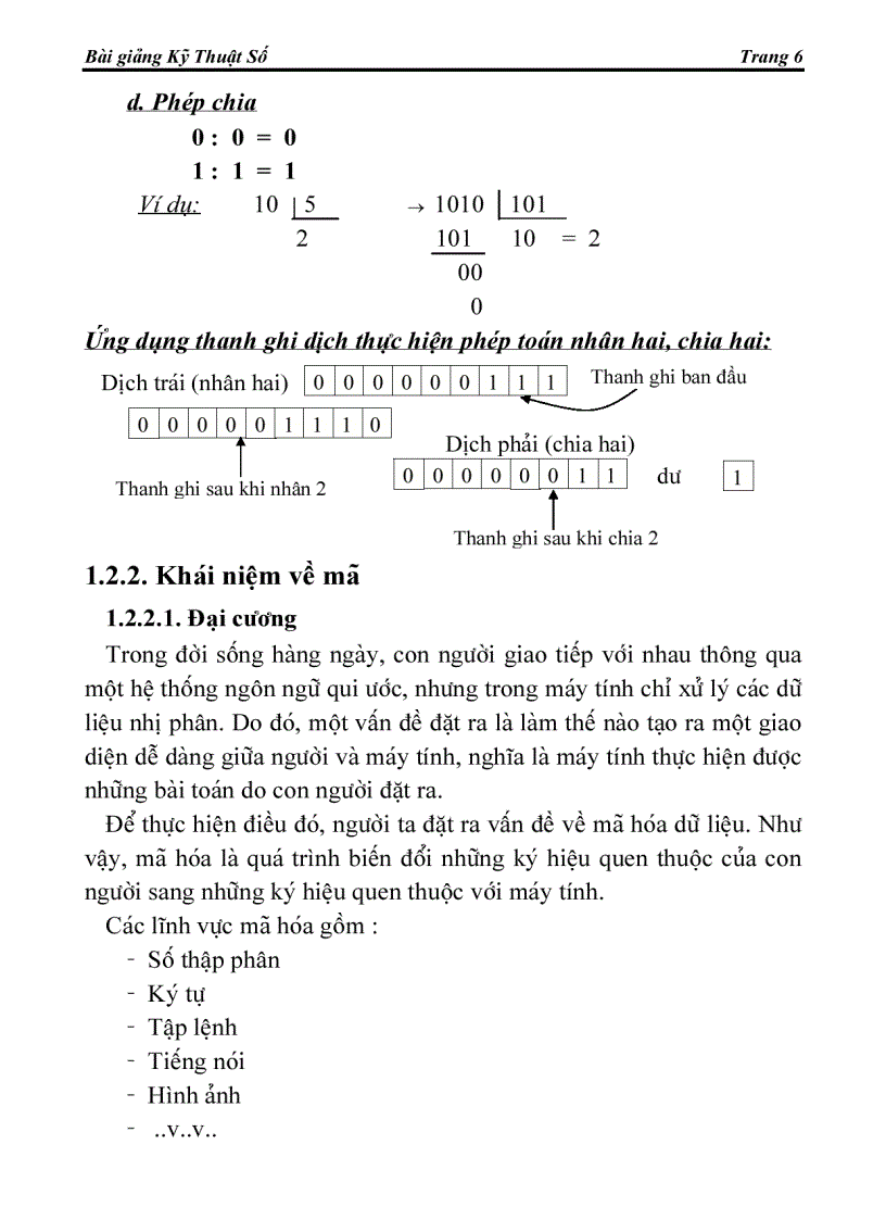 image for page Hệ thống số đếm và khái niệm về mã