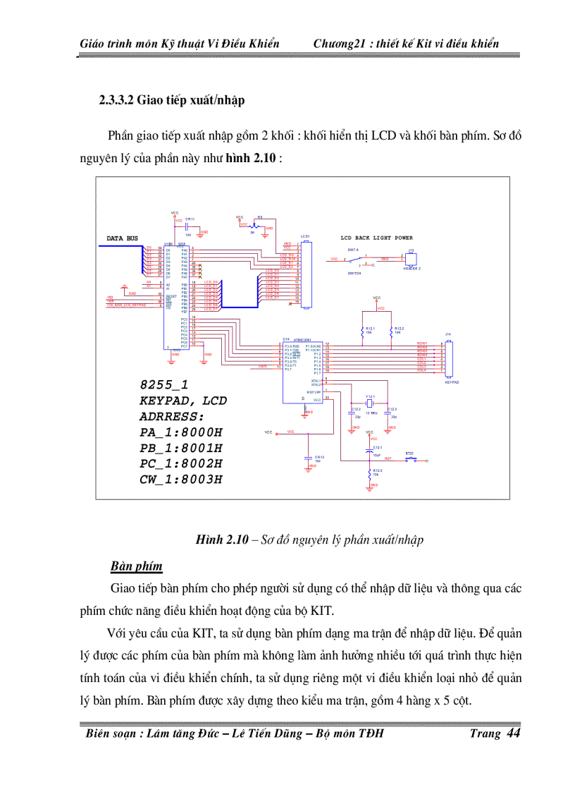 image for page Thiết kế KIT vi điều khiển