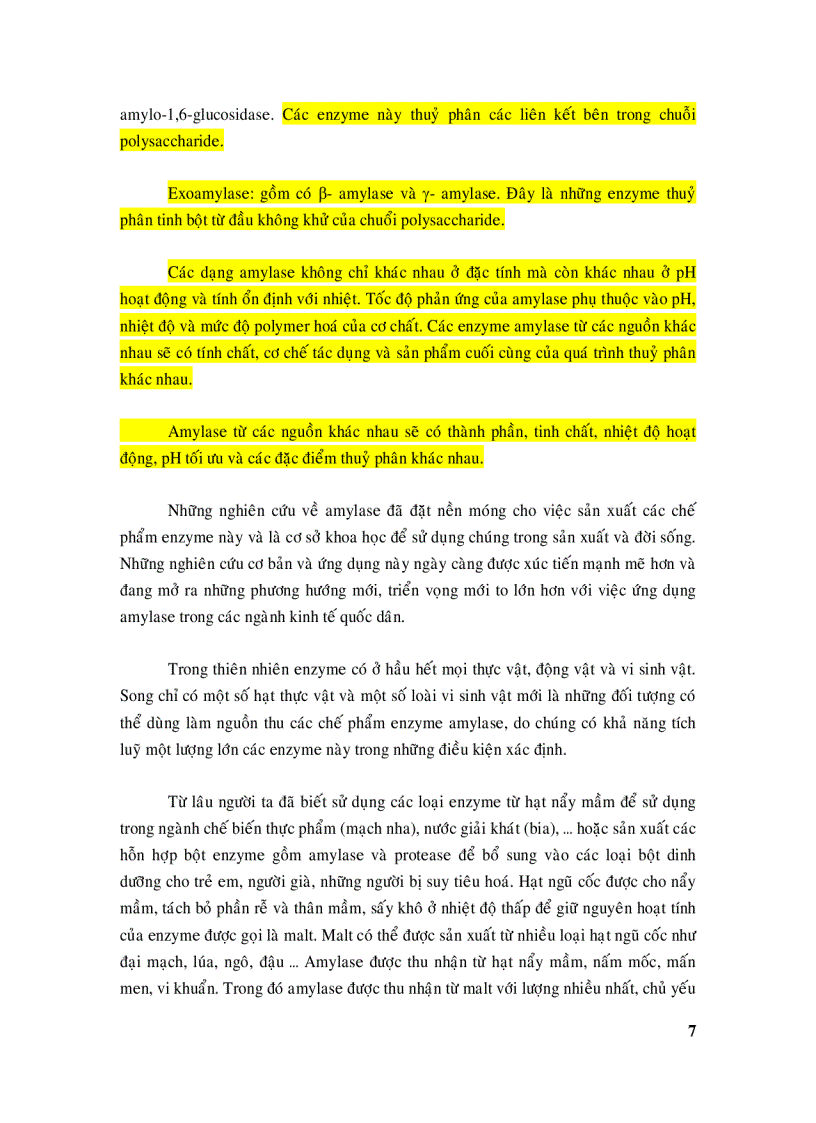 image for page Hệ amylase và ứng dụng trong công nghệ thực phẩm