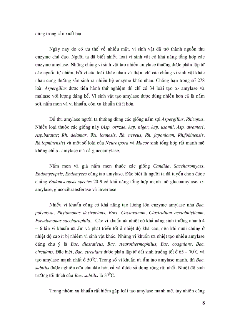 image for page Hệ amylase và ứng dụng trong công nghệ thực phẩm