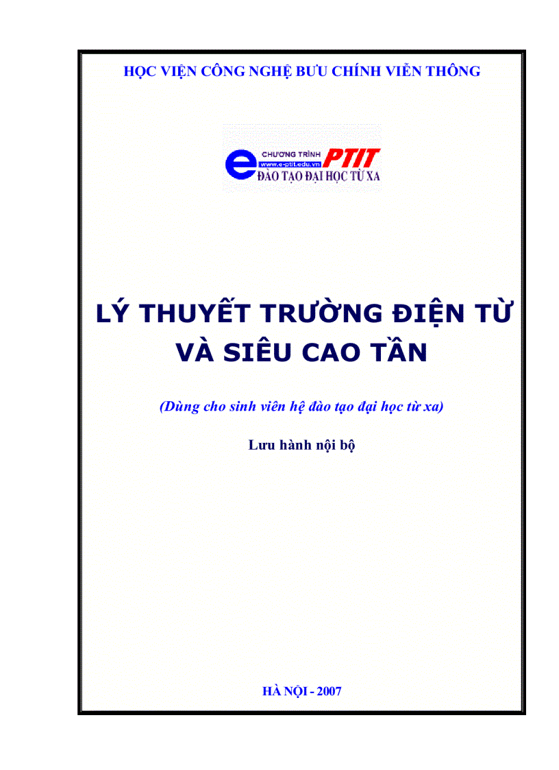 Một số khái niệm cơ bản về Trường điện từ