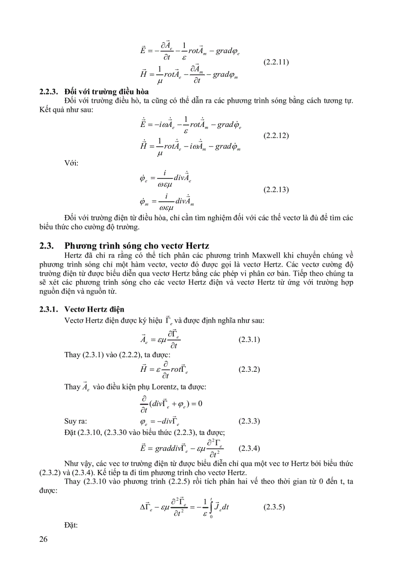 image for page Một số khái niệm cơ bản về Trường điện từ