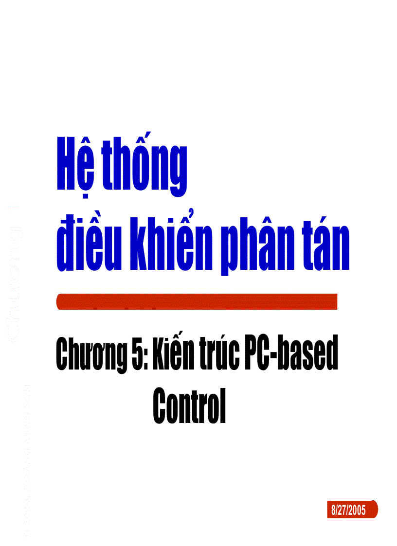 image for page Kiến trúc PC based Control trong hệ thống điều khiển phân tán