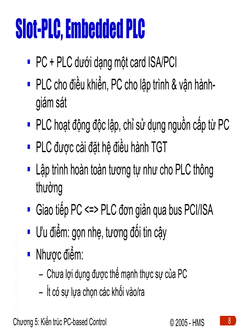 image for page Kiến trúc PC based Control trong hệ thống điều khiển phân tán