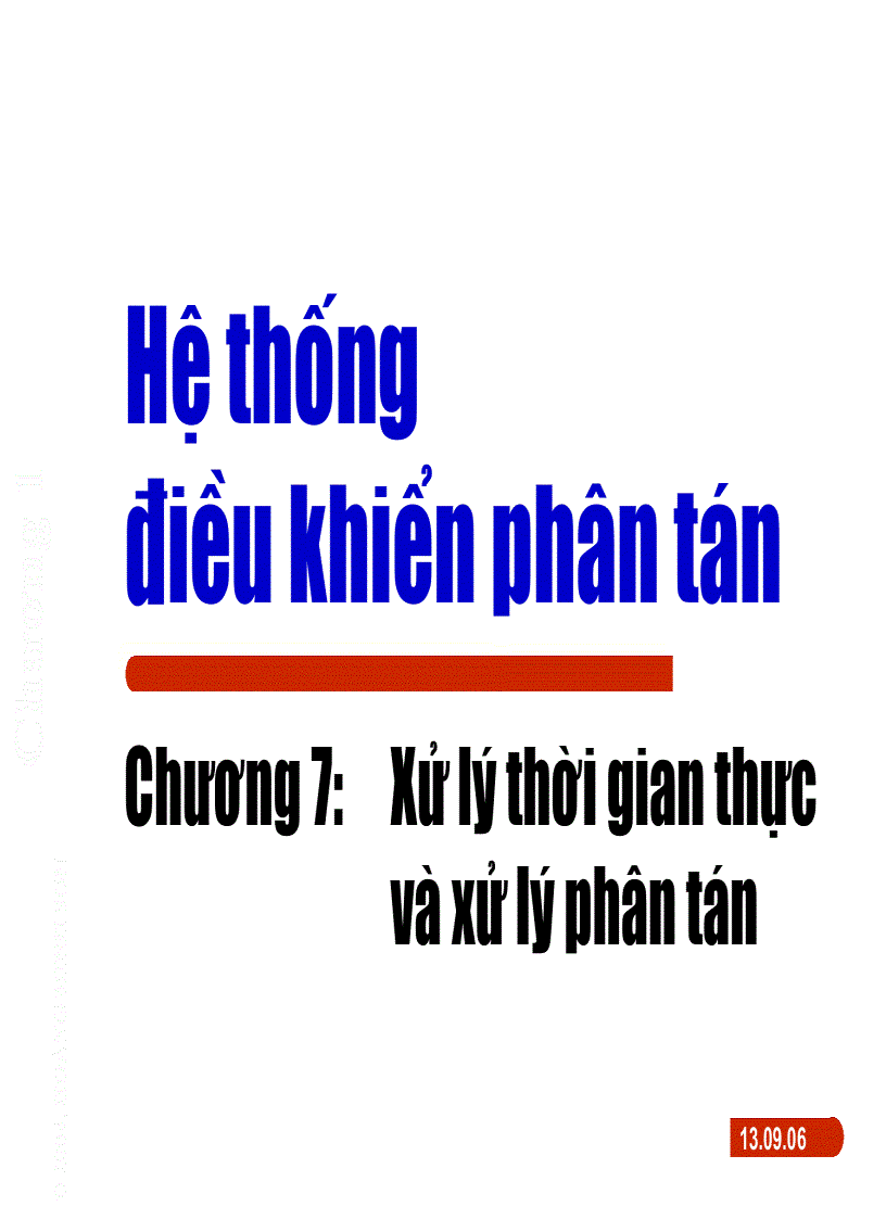 image for page Xử lí thời gian thực và xử lí phân tán trong hệ thống điều khiển phân tán