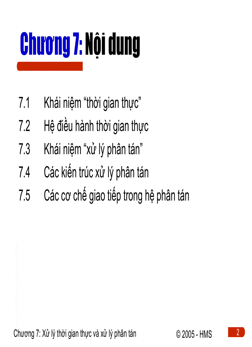 image for page Xử lí thời gian thực và xử lí phân tán trong hệ thống điều khiển phân tán