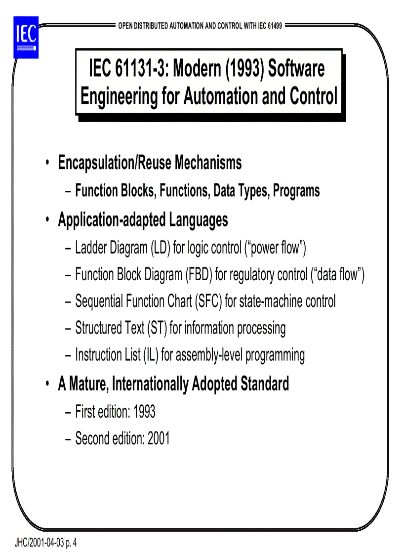 image for page Open distributed automation and control with iec 61499