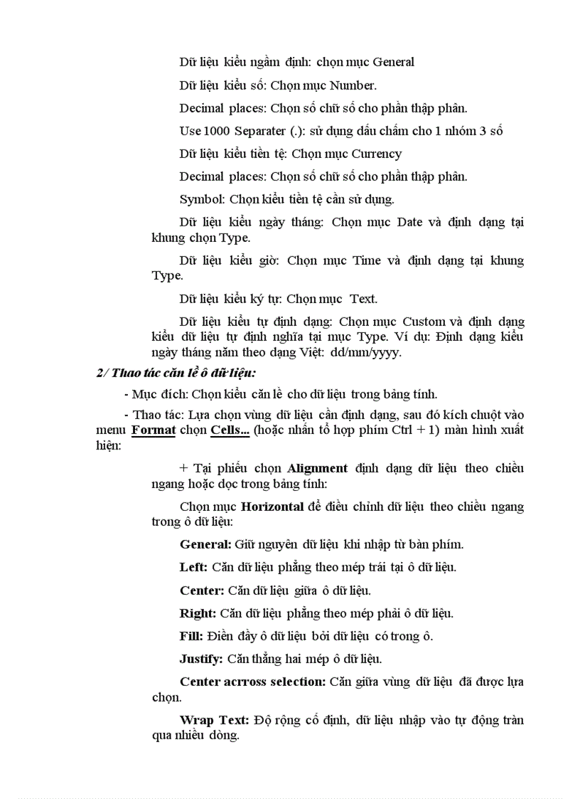 image for page Bài giảng excel