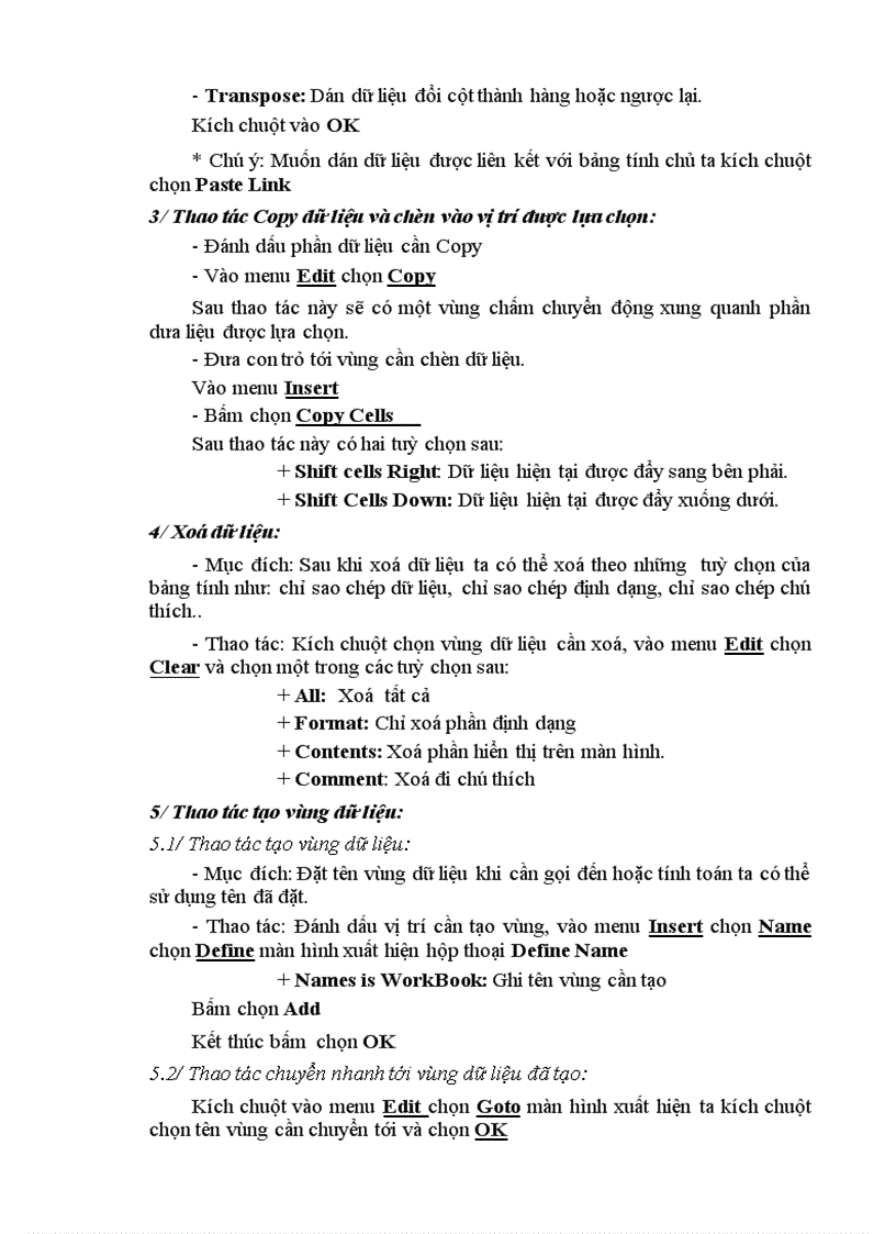 image for page Bài giảng excel