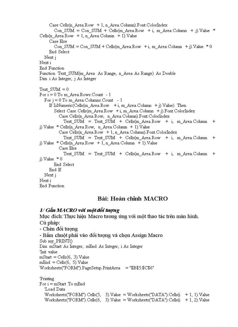 image for page Bài giảng excel