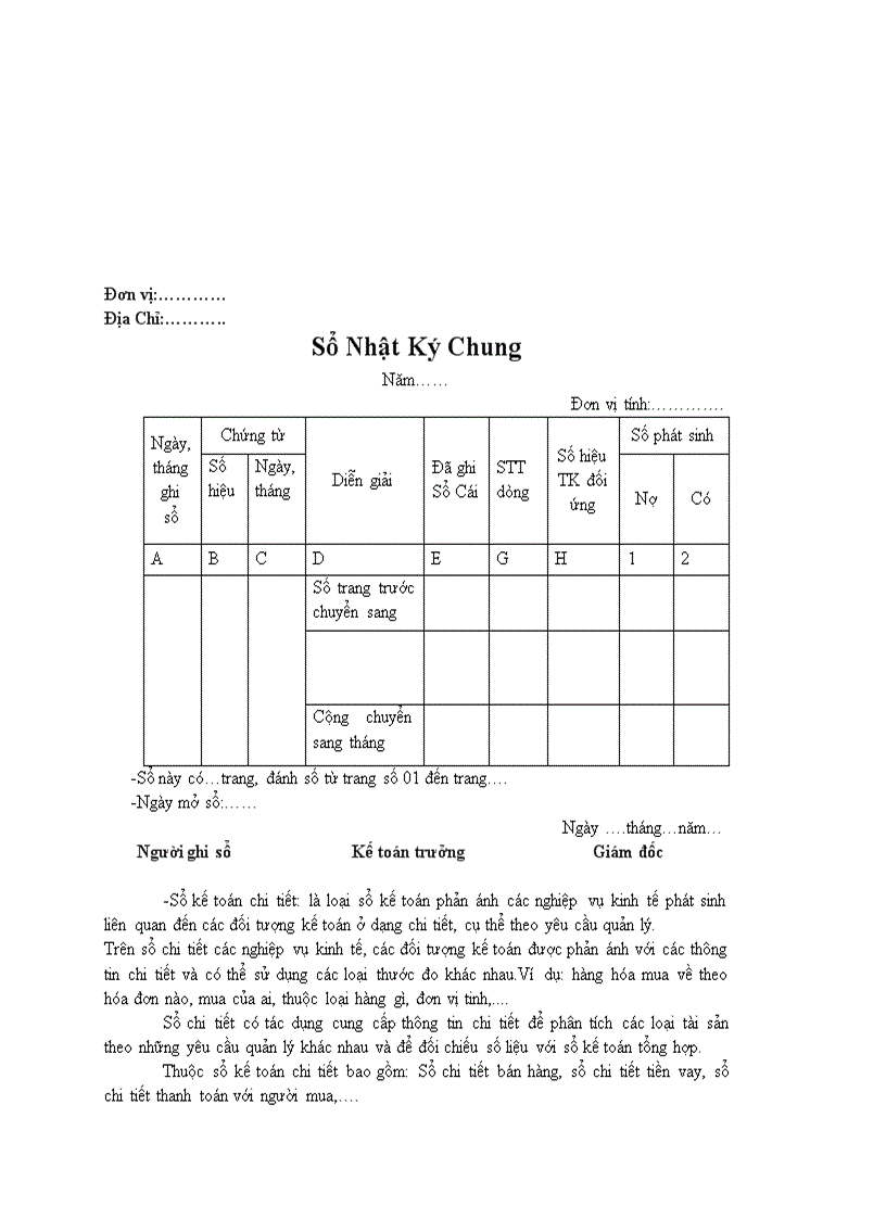 image for page Sổ kế toán phân loại số kế toán Phân loại sổ kế toán tổng hợp của hình thức nhật kí chung
