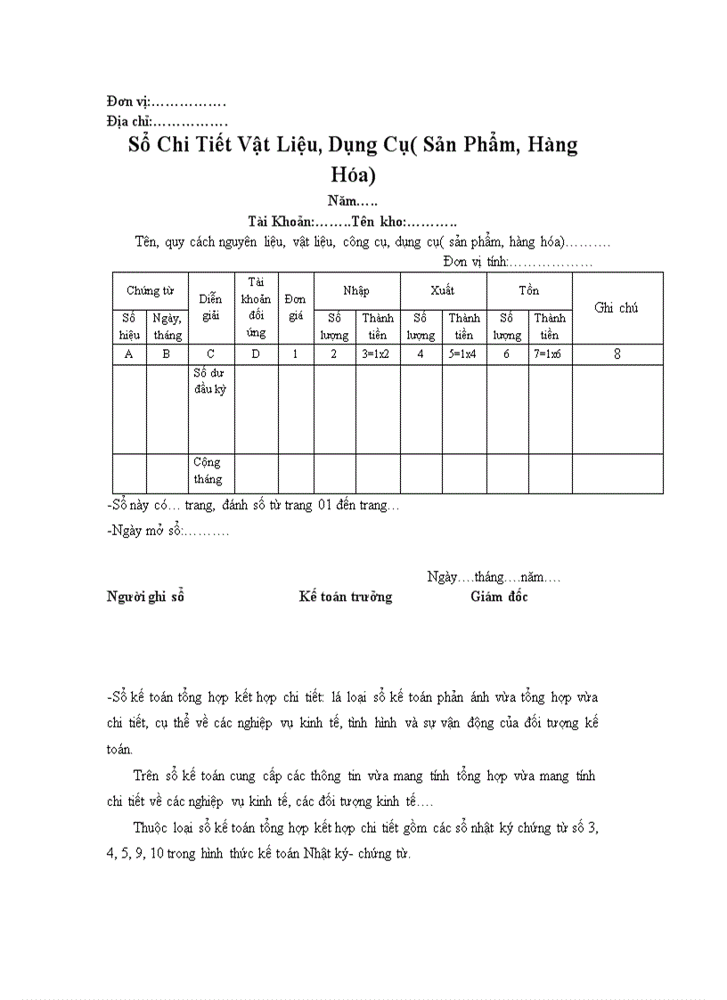 image for page Sổ kế toán phân loại số kế toán Phân loại sổ kế toán tổng hợp của hình thức nhật kí chung