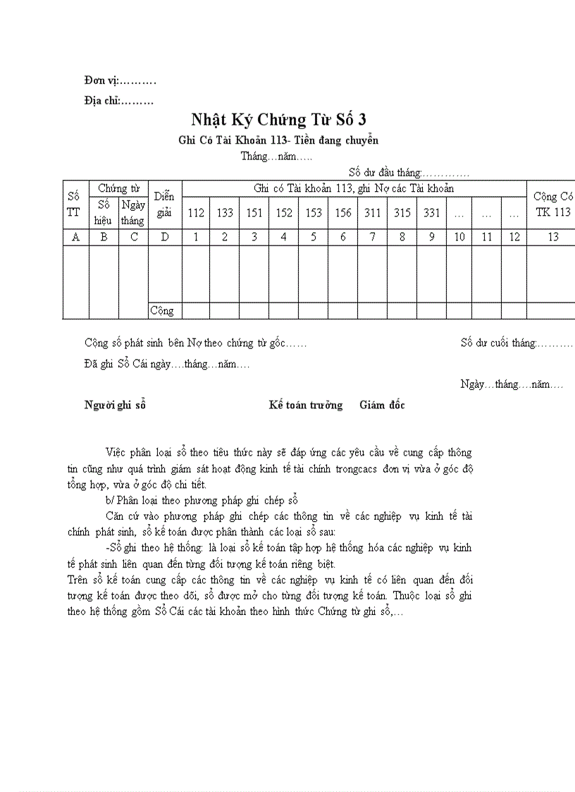 image for page Sổ kế toán phân loại số kế toán Phân loại sổ kế toán tổng hợp của hình thức nhật kí chung