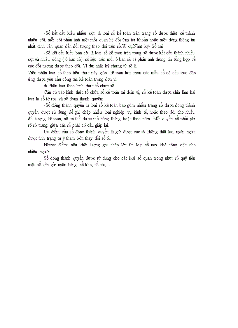 image for page Sổ kế toán phân loại số kế toán Phân loại sổ kế toán tổng hợp của hình thức nhật kí chung