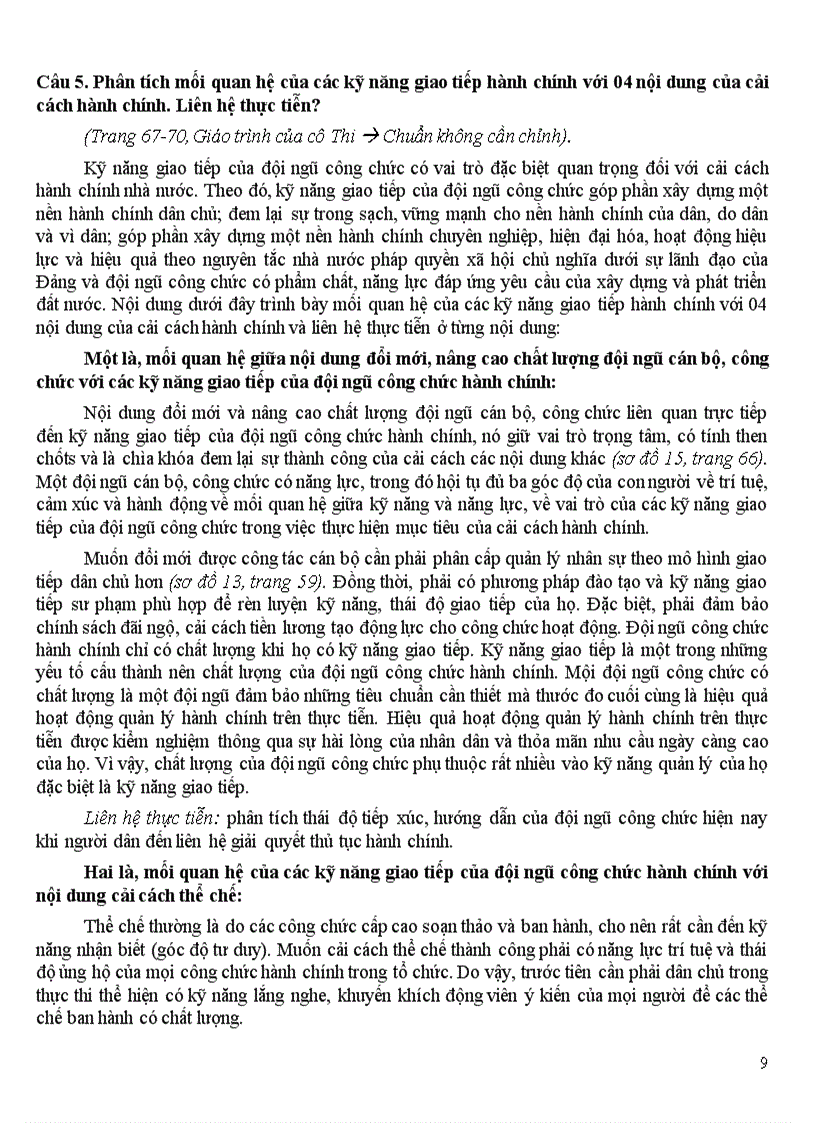 image for page Tài liệu Ôn thi môn Giao tiếp hành chính cao học hành chính