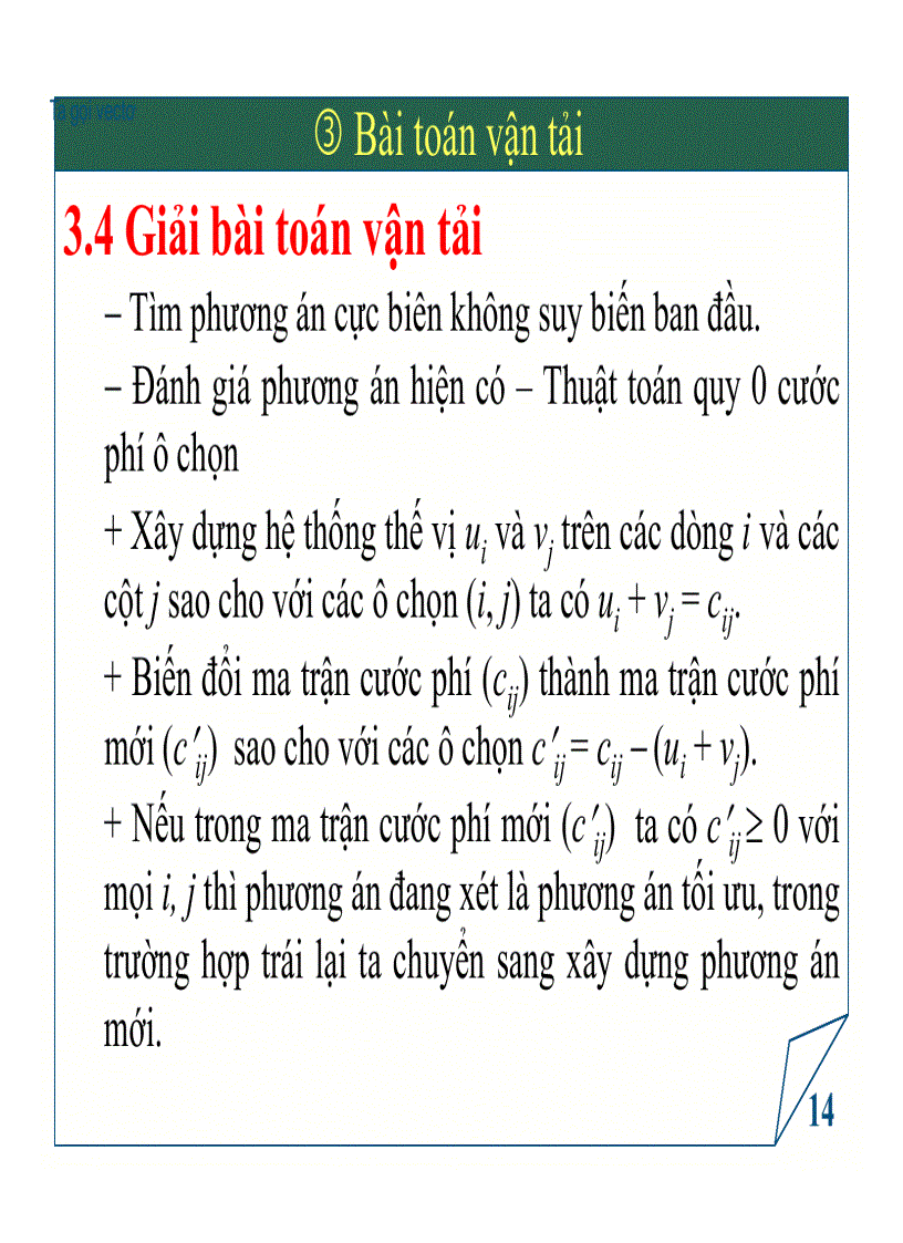 image for page Bài giảng Quy hoạch tuyến tính